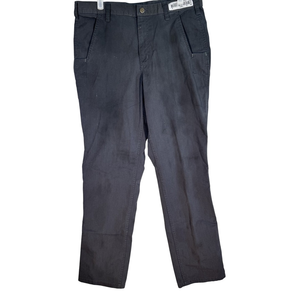 Carhartt Pants Mens 32x30 Gray Ripstop Relaxed Fit Workwear Utility Pockets Good